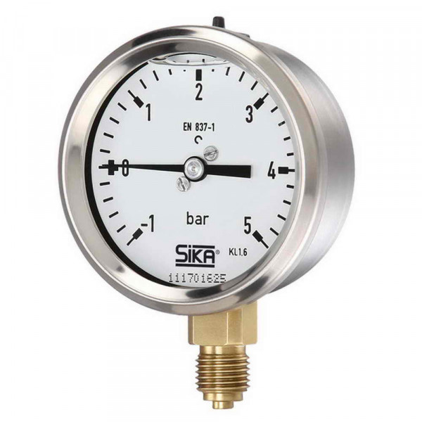 Pressure gauge -1 to 9 bar Ø 63mm