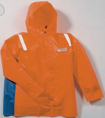 OCEAN rain jacket Crewman orange/royalblue